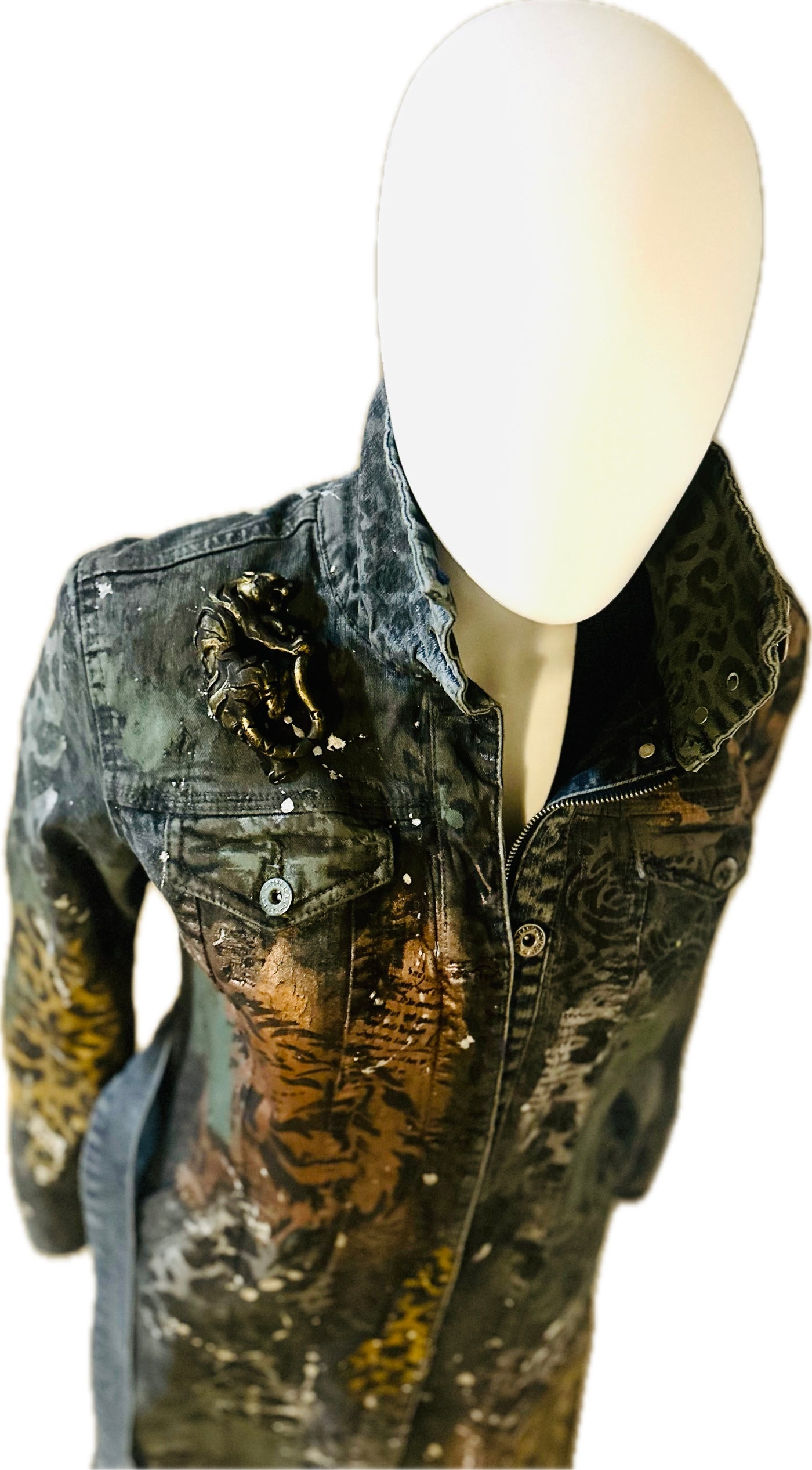 Woman Custom Denim Jacket (Lined), Size M