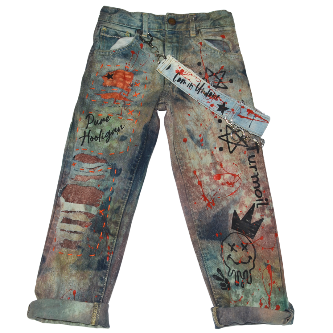 "Turmoil", Custom Denim, Size 5