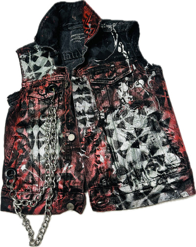 "Wrong Way" Denim Vest