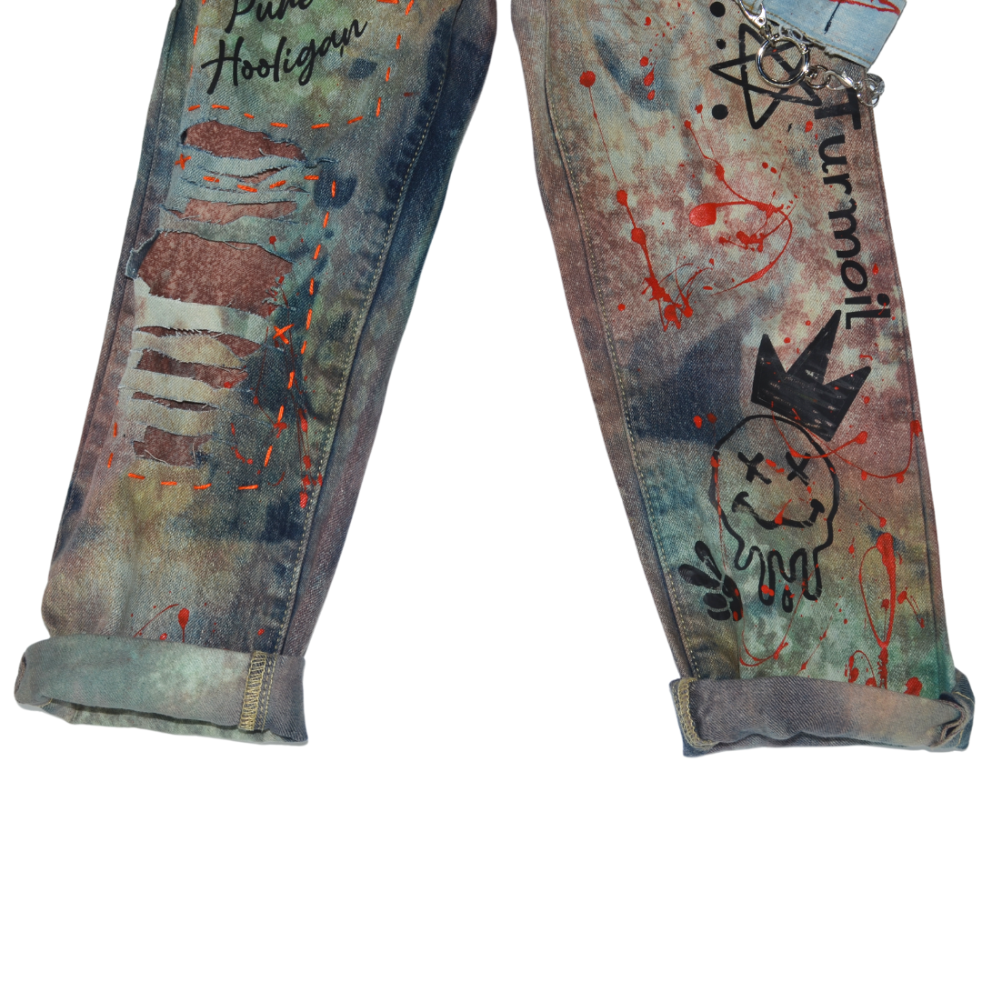 "Turmoil", Custom Denim, Size 5