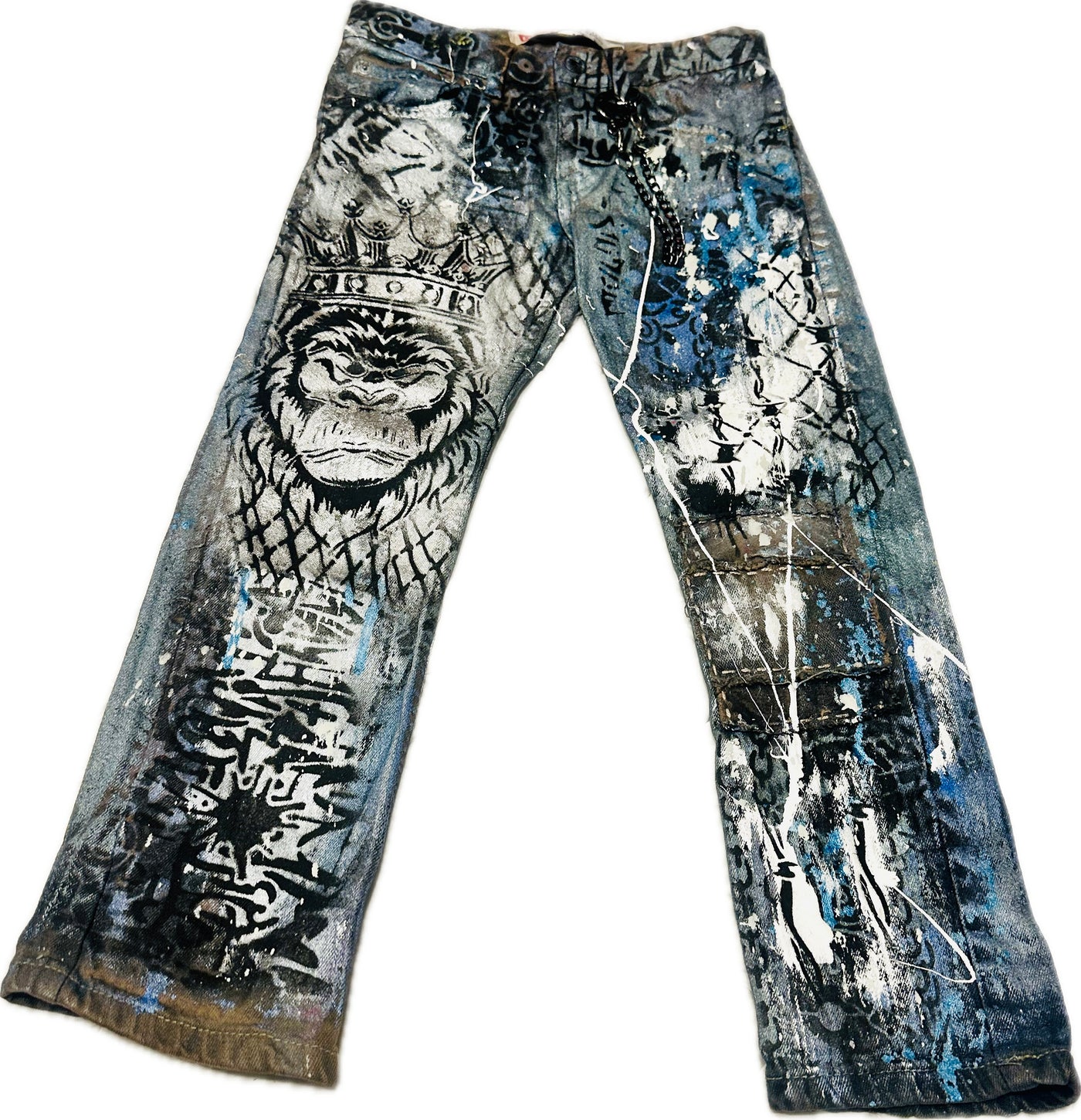 Boys / Unisex/ Custom Levi Denim Jeans, Size 8