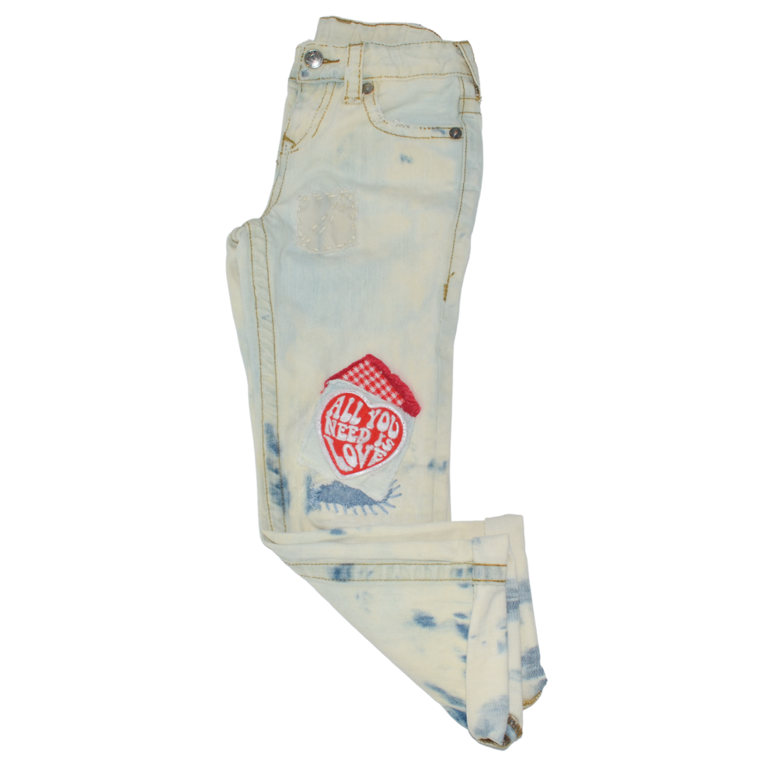 "All you need is Love" - Denim Jeans, Size 7
