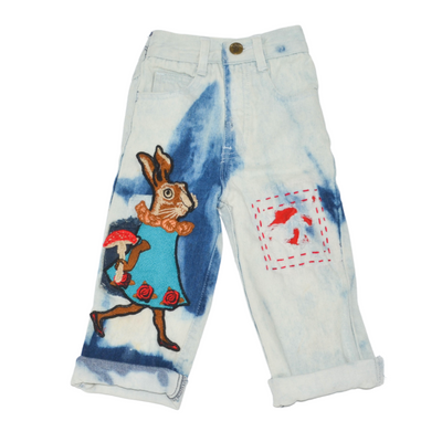"Love Bunny" - Denim Jeans, Size 2