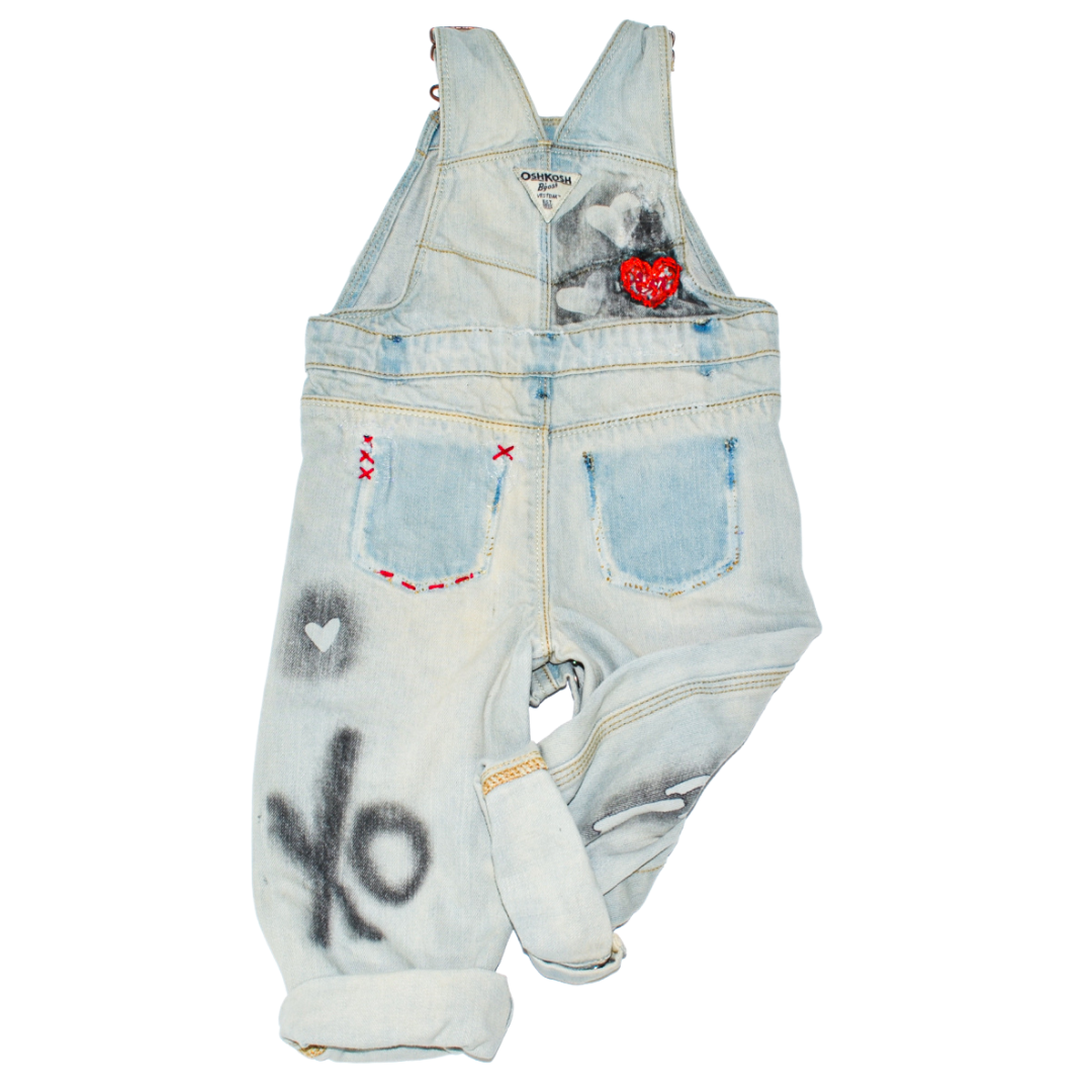 "Casual Chick" - Denim Overalls, Size 24 Months