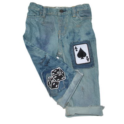 "Ace Of Spades" - Denim Jeans, Size 24 Months