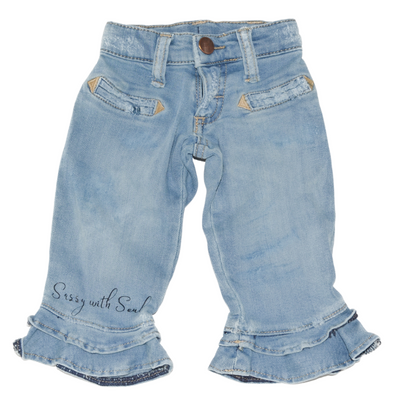 "Sassy With Soul" - Denim Jeans, Size 0-3 Months